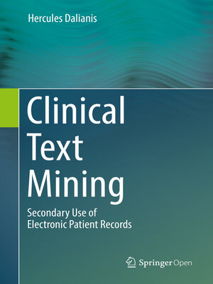 cover image of Clinical Text Mining